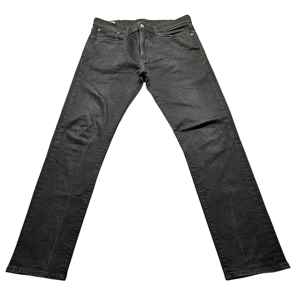 Levis Premium 502 Taper Jeans Size Mens 34x34 Black Denim Lot Streetwear Modern